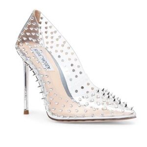 Steve Madden Clear Studded Heels